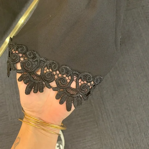 Angelic Long Sleeve Black Dress - Picture 4 of 7